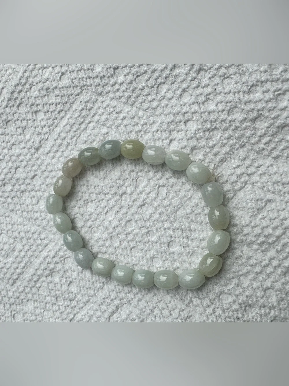 Multi color grade A Jade Beaded Stretch Bracelet